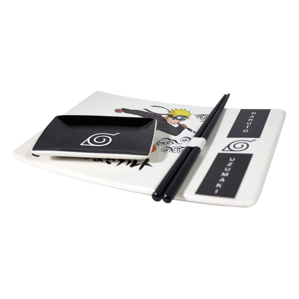 Naruto Shippuden Naruto Uzumaki Ceramic Sushi Set with Chopsticks