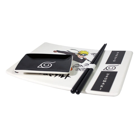 Naruto Shippuden Naruto Uzumaki Ceramic Sushi Set with Chopsticks