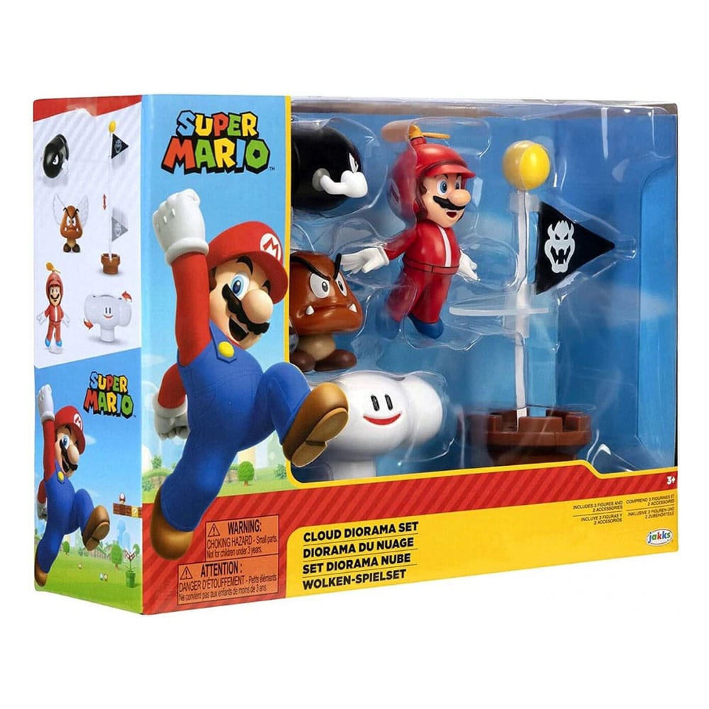 World of Nintendo Super Mario Cloud Diorama Set