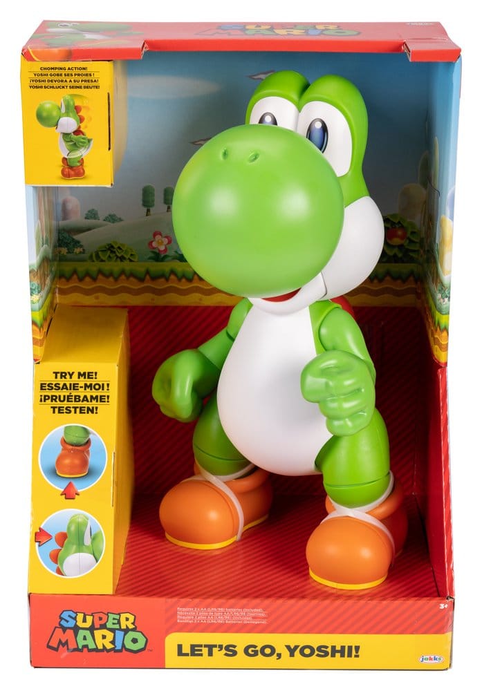 Super Mario Talking Action Figure Let's Go! Yoshi! 36 cm