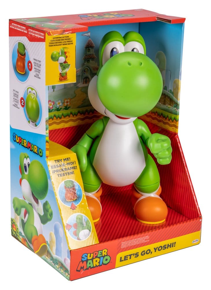 Super Mario Talking Action Figure Let's Go! Yoshi! 36 cm