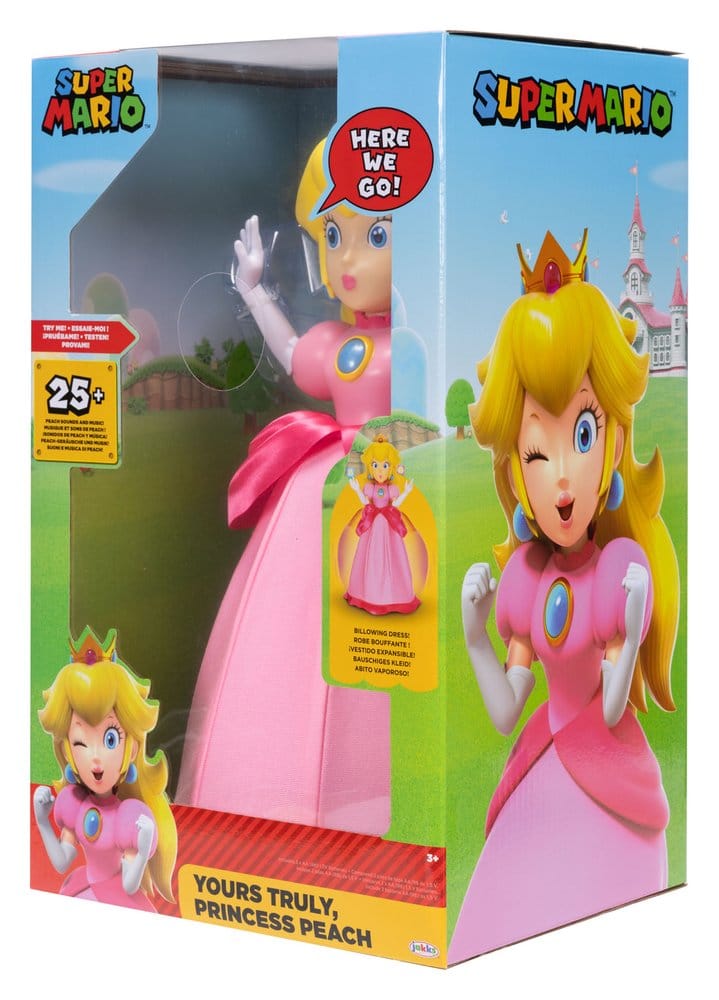 Super Mario Talking Action Figure Yours Truly Princess Peach 36 cm