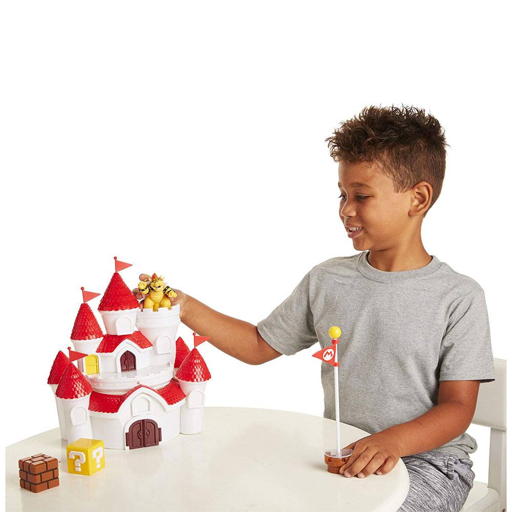 World of Nintendo Super Mario Mushroom Kingdom Castle Playset