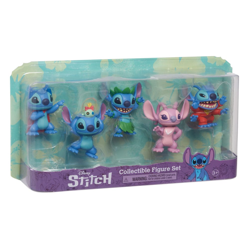 Lilo & Stitch: Stitch Collectible Figure Set 7 cm Mini Figure 5-Pack