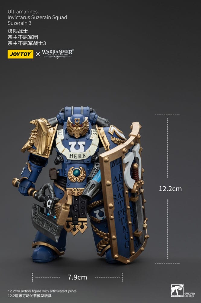 Warhammer The Horus Heresy Ultramarines Invictarus Suzerain Squad Suzerain 3 12 cm 1/18 Action Figure
