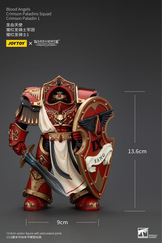 Warhammer The Horus Heresy Blood Angels Crimson Paladins Squad Crimson Paladin 1 14 cm 1/8 Action Figure