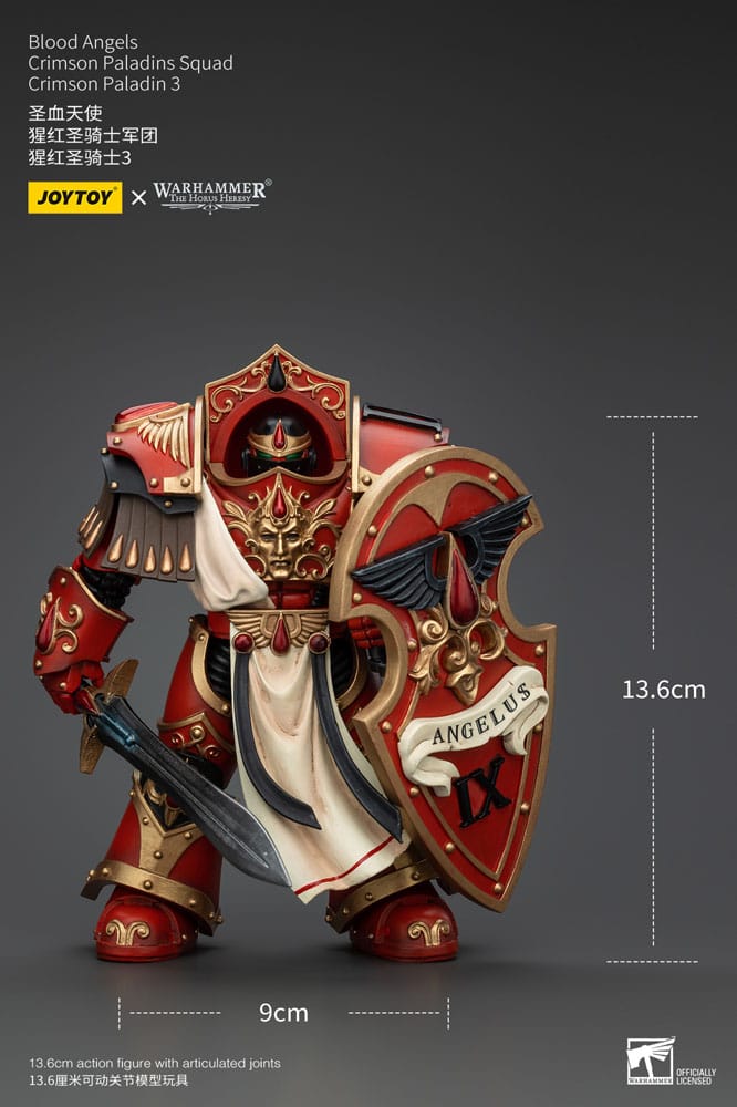 Warhammer The Horus Heresy Blood Angels Crimson Paladins Squad Crimson Paladin 3 14 cm 1/8 Action Figure