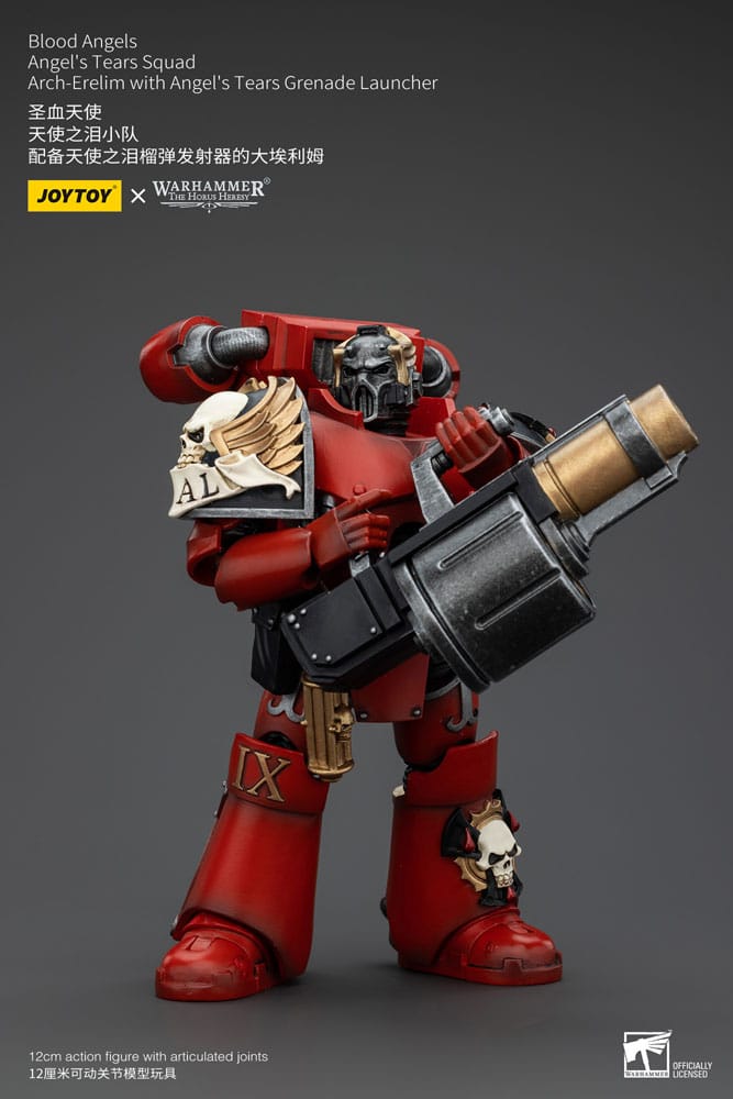Warhammer The Horus Heresy Blood Angels Angel's Tears Squad Arch-Erelim with Angel's Tears Grenade Launcher 12 cm 1/18 Action Figure