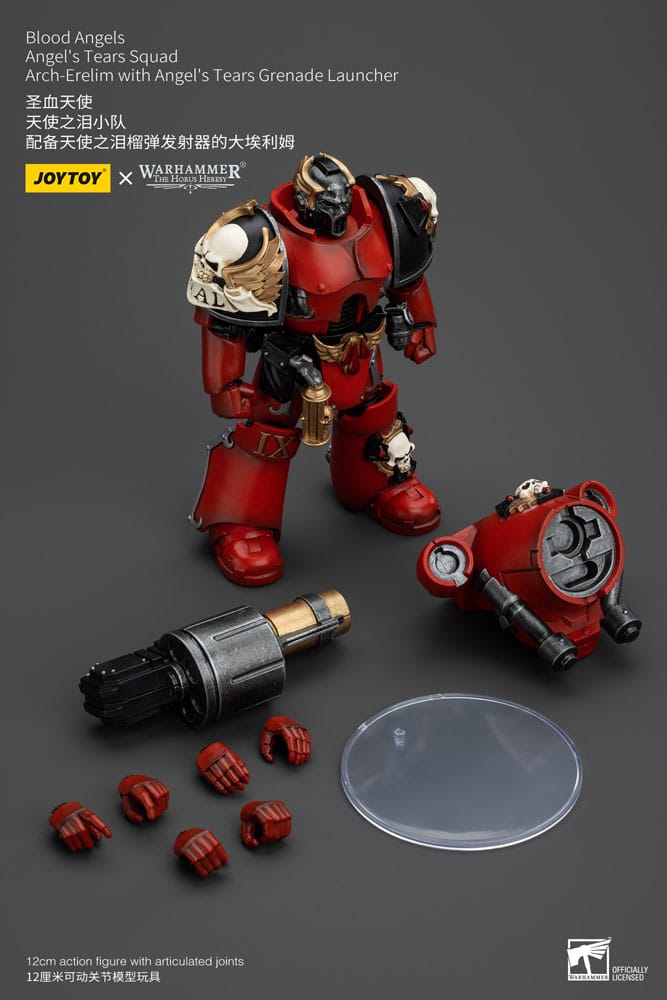 Warhammer The Horus Heresy Blood Angels Angel's Tears Squad Arch-Erelim with Angel's Tears Grenade Launcher 12 cm 1/18 Action Figure