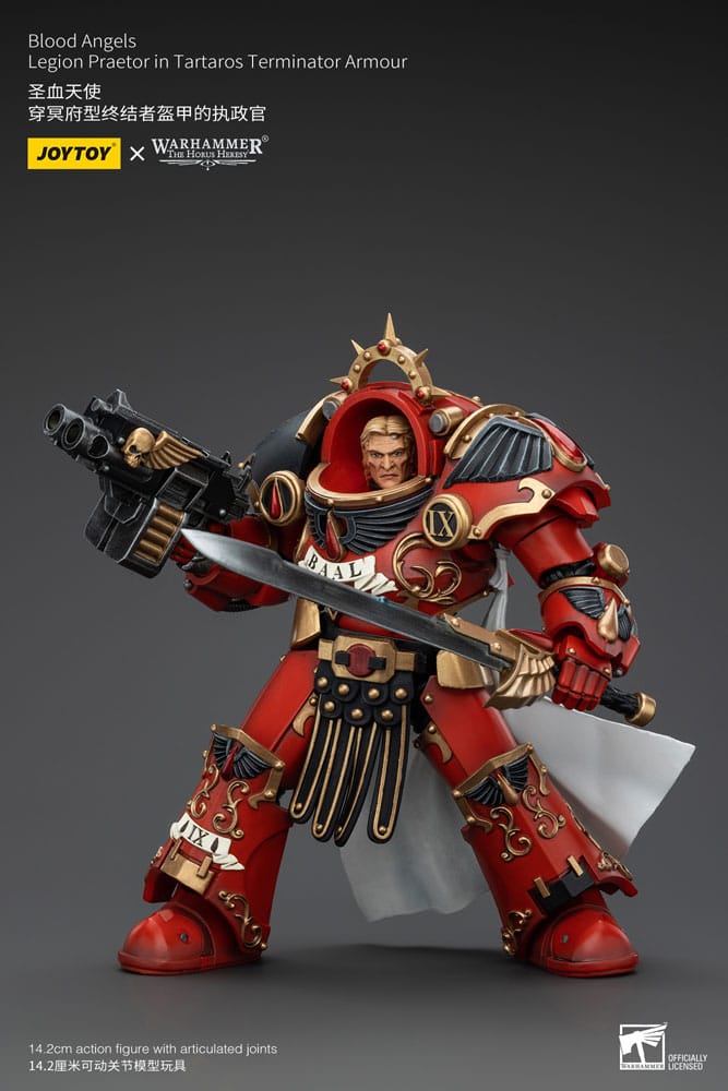 Warhammer The Horus Heresy Blood Angels Legion Praetor in Tartaros Terminator Armour 14 cm 1/18 Action Figure