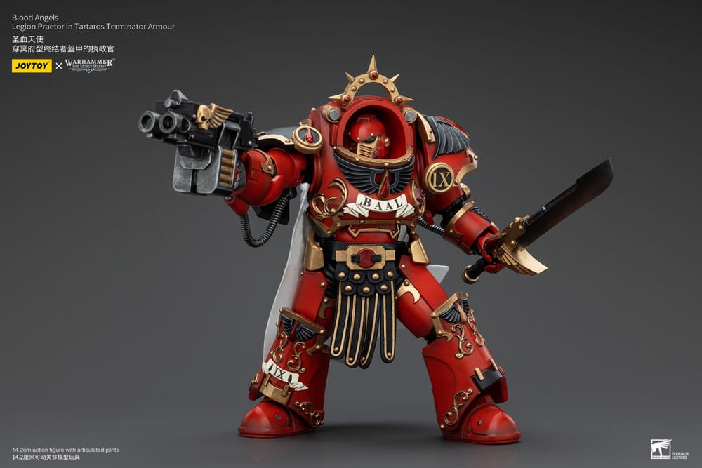 Warhammer The Horus Heresy Blood Angels Legion Praetor in Tartaros Terminator Armour 14 cm 1/18 Action Figure