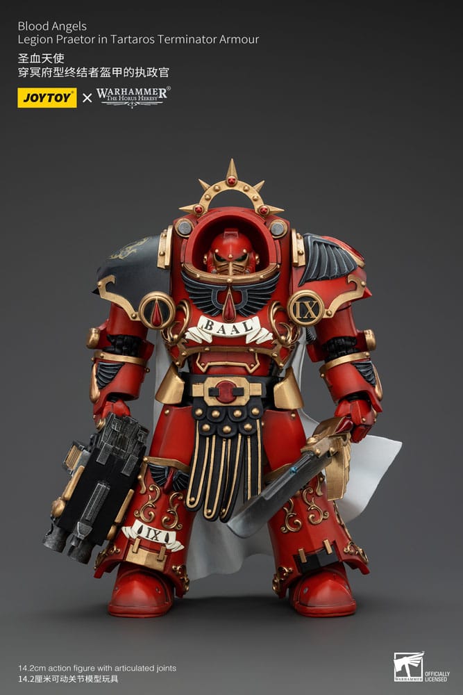 Warhammer The Horus Heresy Blood Angels Legion Praetor in Tartaros Terminator Armour 14 cm 1/18 Action Figure