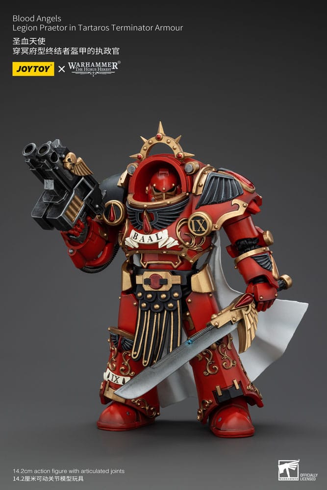 Warhammer The Horus Heresy Blood Angels Legion Praetor in Tartaros Terminator Armour 14 cm 1/18 Action Figure