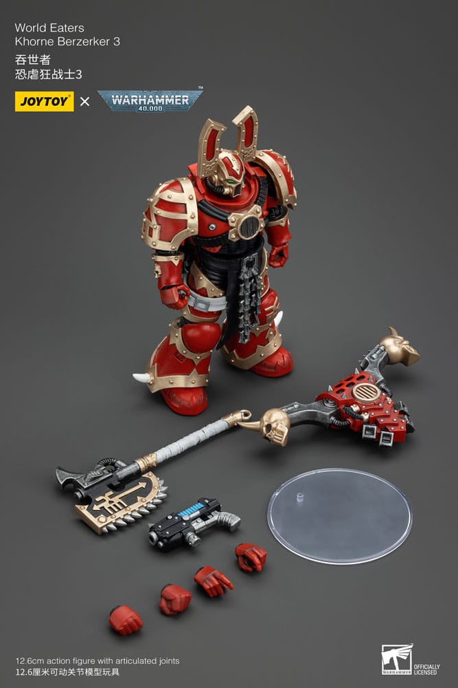 Warhammer 40k World Eaters Khorne Berzerker 3 13 cm 1/18 Action Figure