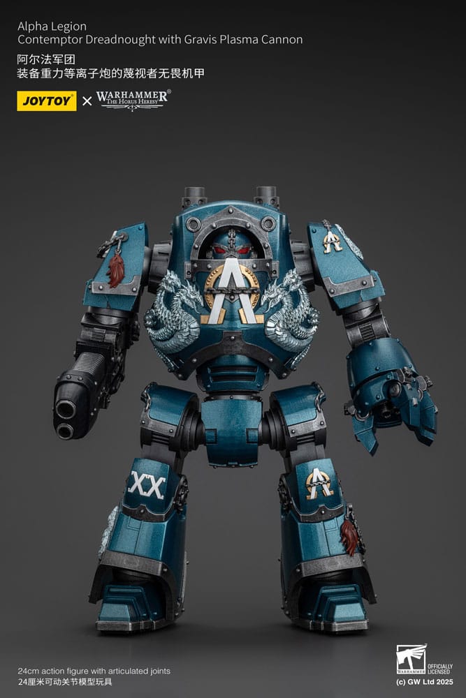 Warhammer The Horus Heresy Alpha Legion Contemptor Dreadnought with Gravis Plasma Cannon 25 cm Action Figure