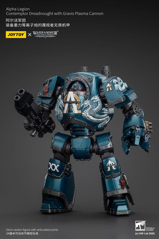 Warhammer The Horus Heresy Alpha Legion Contemptor Dreadnought with Gravis Plasma Cannon 25 cm Action Figure