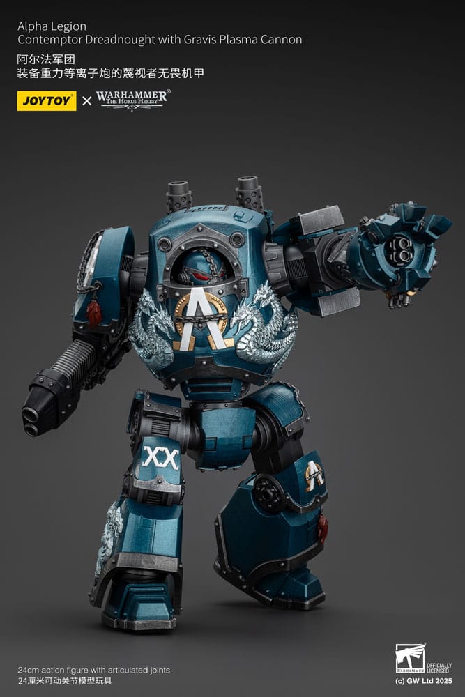 Warhammer The Horus Heresy Alpha Legion Contemptor Dreadnought with Gravis Plasma Cannon 25 cm Action Figure