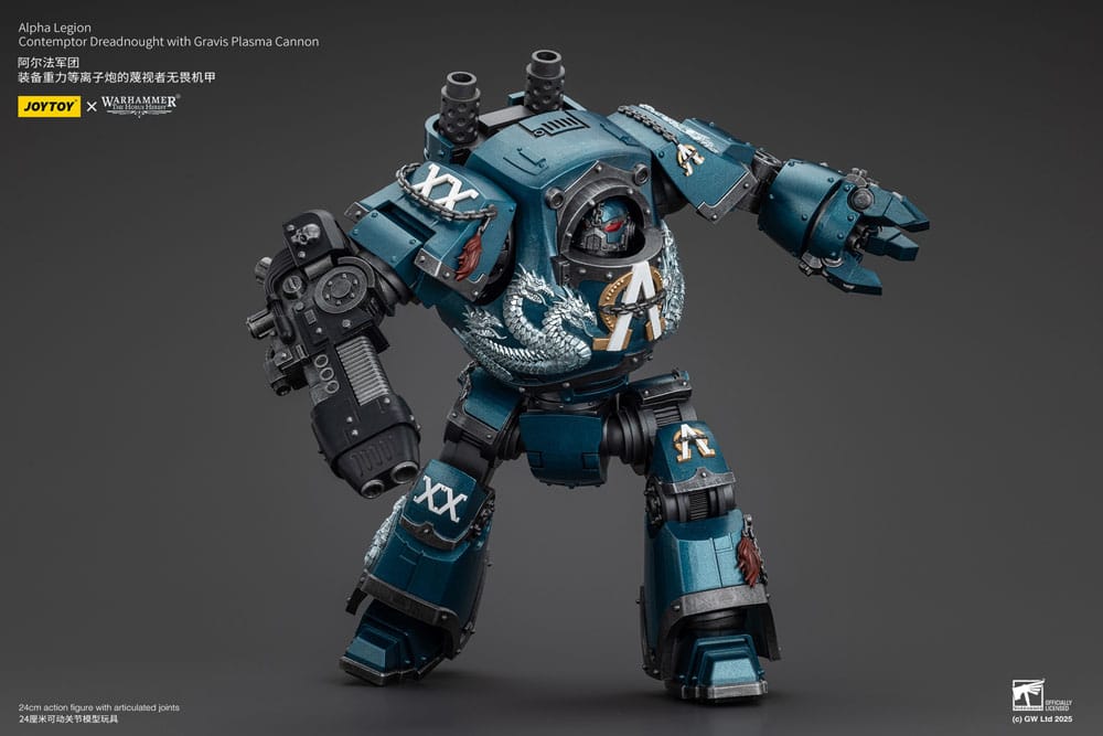 Warhammer The Horus Heresy Alpha Legion Contemptor Dreadnought with Gravis Plasma Cannon 25 cm Action Figure