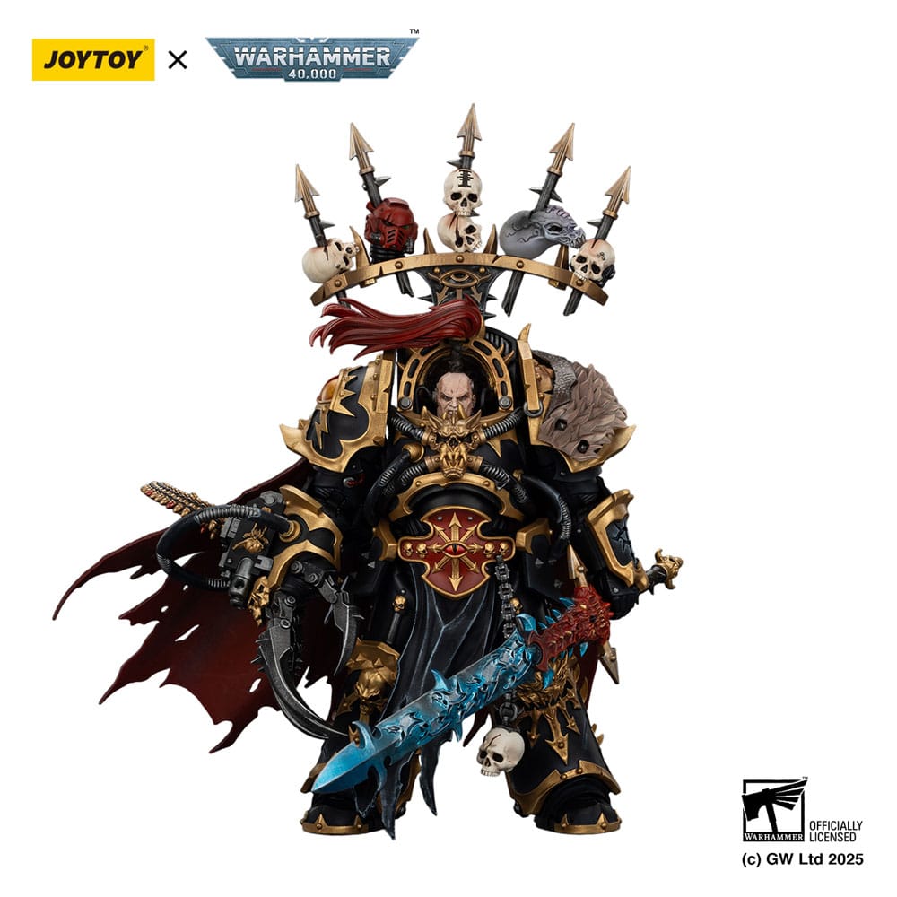Warhammer 40,000 Action Figure Black Legion Abaddon the Despoiler with Drach'nyen and the Talo 16 cm
