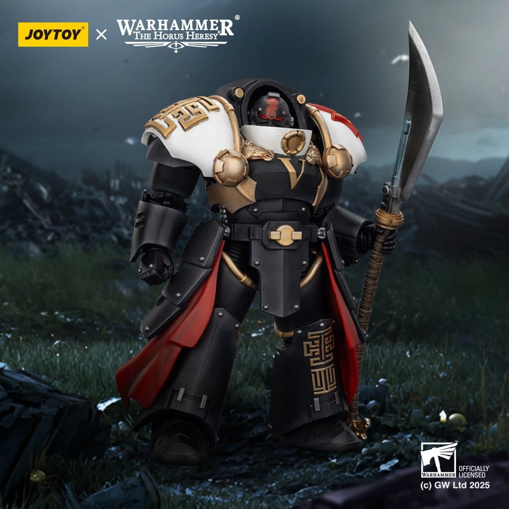 Warhammer The Horus Heresy Action Figure White Scars Ebon Keshig Terminator 1 with Power Glaive 13 cm