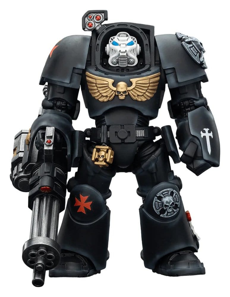 Warhammer 40,000 Action Figure Black Templars Terminator 3 with Power Fist and Assault Cannon 14 cm