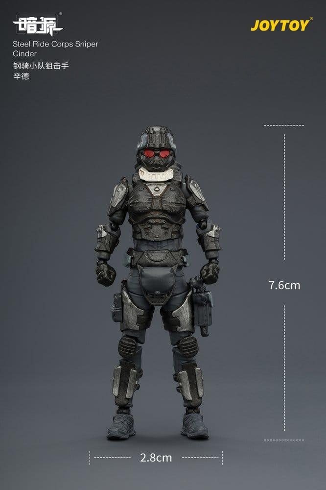 Dark Source Steel Ride Corps Action Figure Sniper Cinder 8 cm
