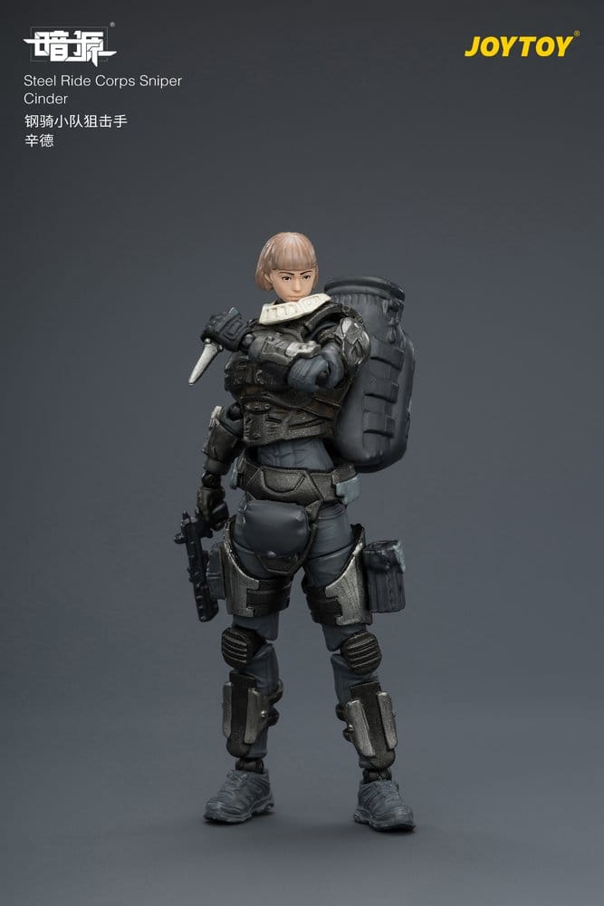 Dark Source Steel Ride Corps Action Figure Sniper Cinder 8 cm