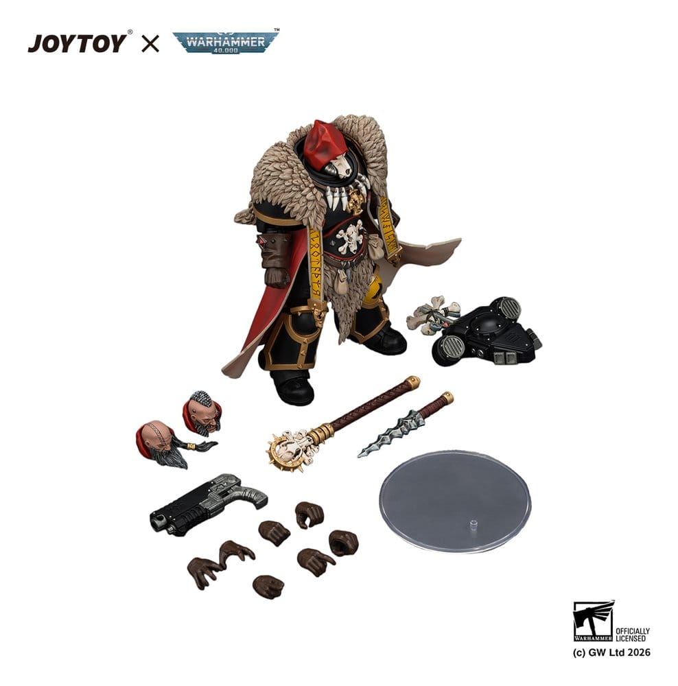 Warhammer Action Figure Space Wolves Wolf Priest 12 cm