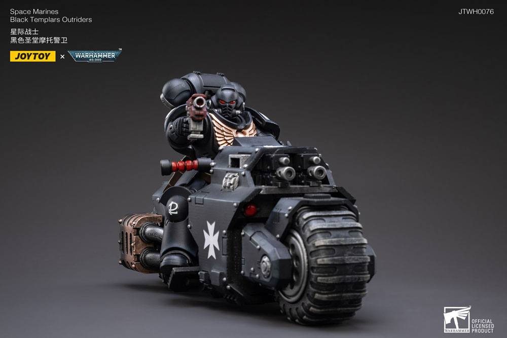 Warhammer 40k Black Templars Outrider Bike 22 cm 1/18 Action Figure