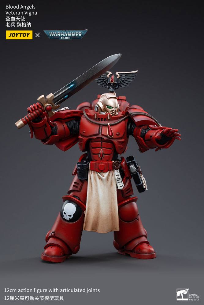 Warhammer 40k Blood Angels Veteran Vigna 12 cm 1/18 Action Figure