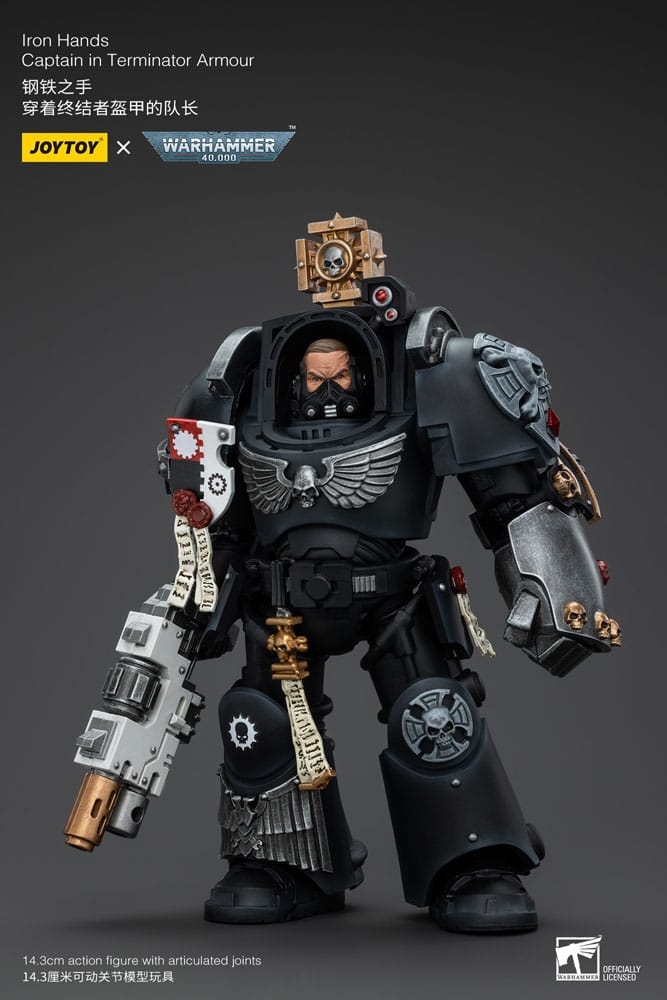 Warhammer 40k Iron Hands Captain in Terminator Armour 14 cm 1/18 Action Figure