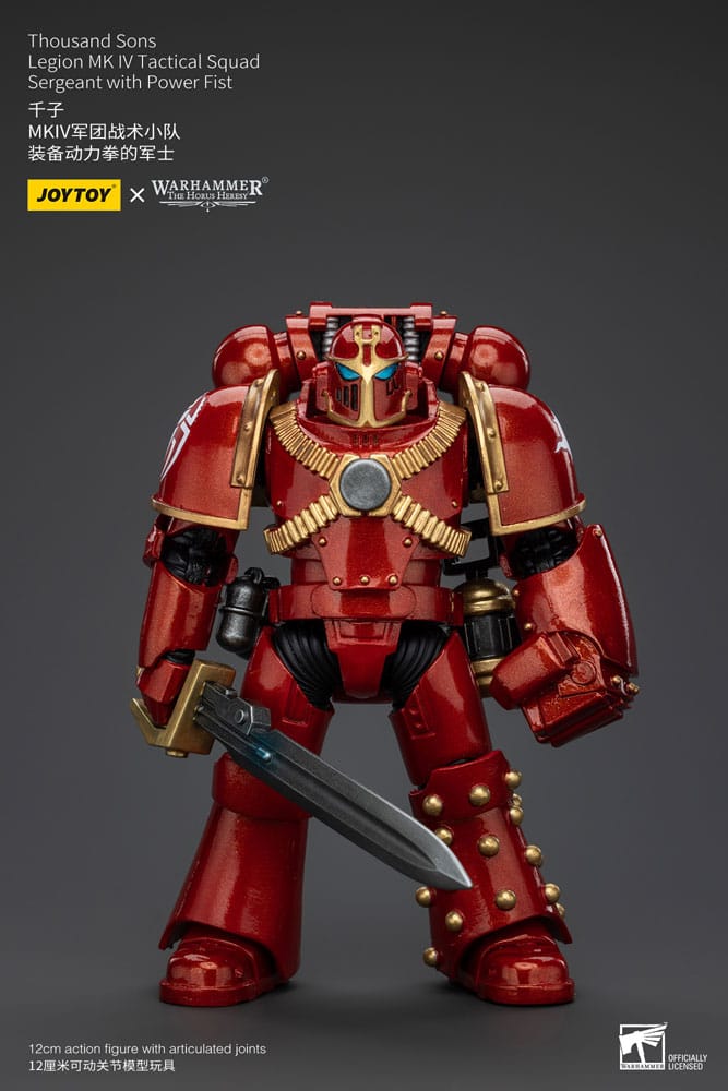 Warhammer The Horus Heresy Thousand Sons Legion MK IV Tactical Squad Sergeant with Power Fist 12 cm 1/18 Action Figure