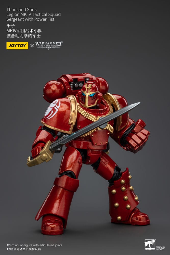 Warhammer The Horus Heresy Thousand Sons Legion MK IV Tactical Squad Sergeant with Power Fist 12 cm 1/18 Action Figure