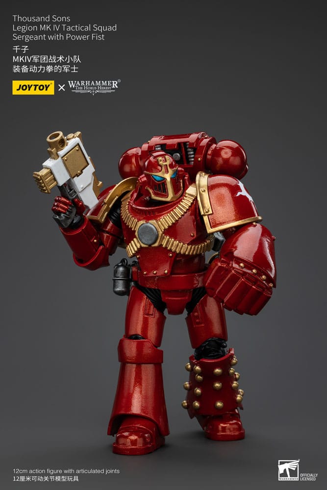 Warhammer The Horus Heresy Thousand Sons Legion MK IV Tactical Squad Sergeant with Power Fist 12 cm 1/18 Action Figure