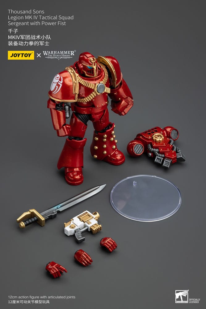 Warhammer The Horus Heresy Thousand Sons Legion MK IV Tactical Squad Sergeant with Power Fist 12 cm 1/18 Action Figure