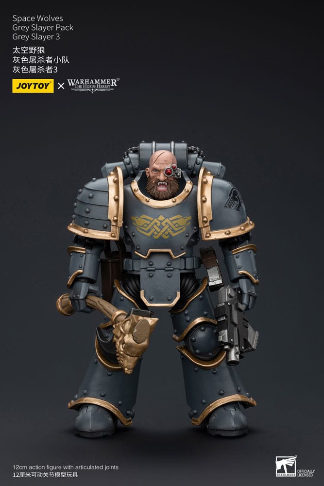 Warhammer The Horus Heresy Space Wolves Grey Slayer Pack Grey Slayer 3 12 cm 1/18 Action Figure