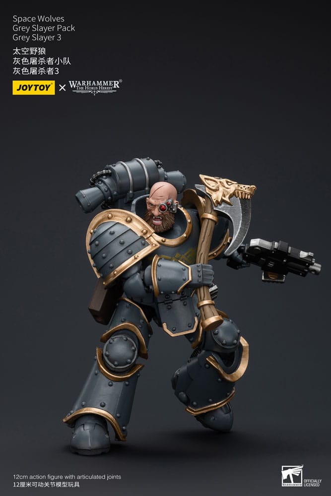 Warhammer The Horus Heresy Space Wolves Grey Slayer Pack Grey Slayer 3 12 cm 1/18 Action Figure
