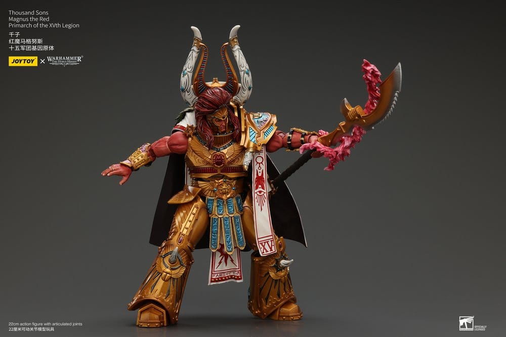 Warhammer The Horus Heresy Action Figure 1/18 Thousand sons Magnus the Red Primarch of the XVth Legion 22 cm
