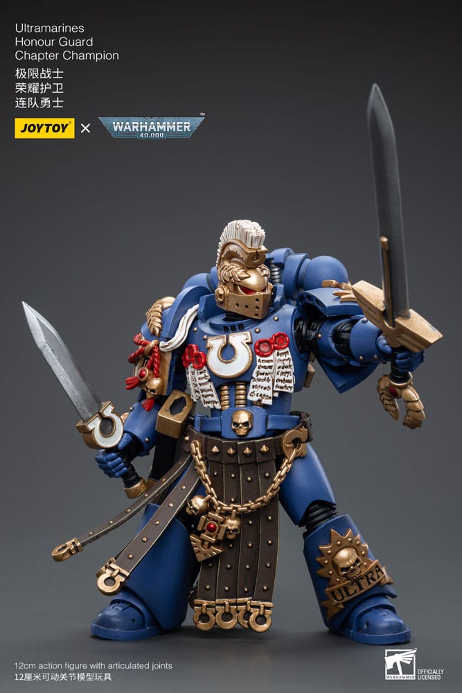 Warhammer 40k Ultramarines Honour Guard Chapter Champion 12 cm 1/18 Action Figure