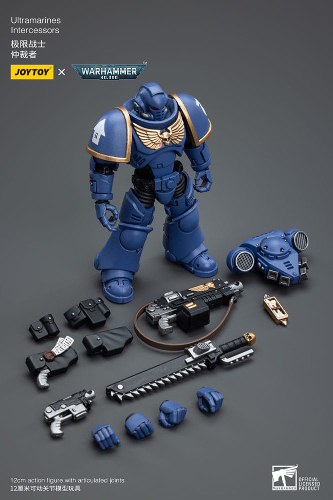 Warhammer 40k Ultramarines Intercessors 12cm 1/18 Scale Action Figure