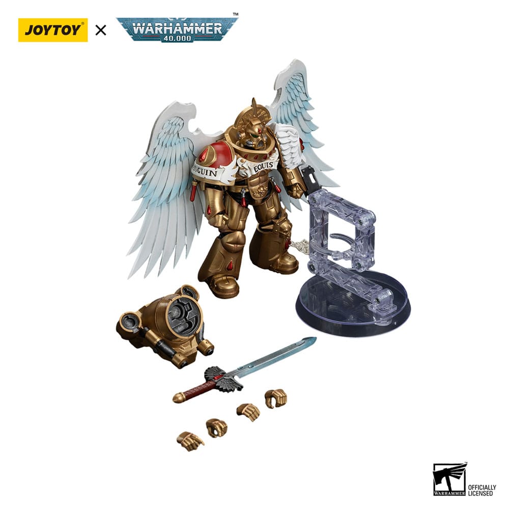 Warhammer The Horus Heresy Blood Angels Sanguinary Guard with Encarmine Sword 2 12 cm 1/18 Action Figure