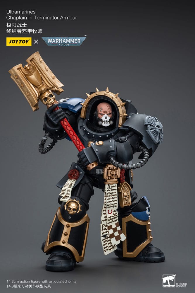 Warhammer 40k Ultramarines Chaplain in Terminator Armour 12 cm 1/18 Action Figure