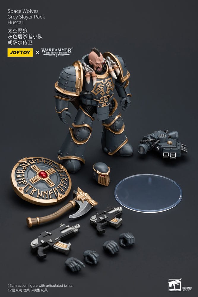 Warhammer The Horus Heresy Space Wolves Grey Slayer Pack Huscarl 12 cm 1/18 Action Figure
