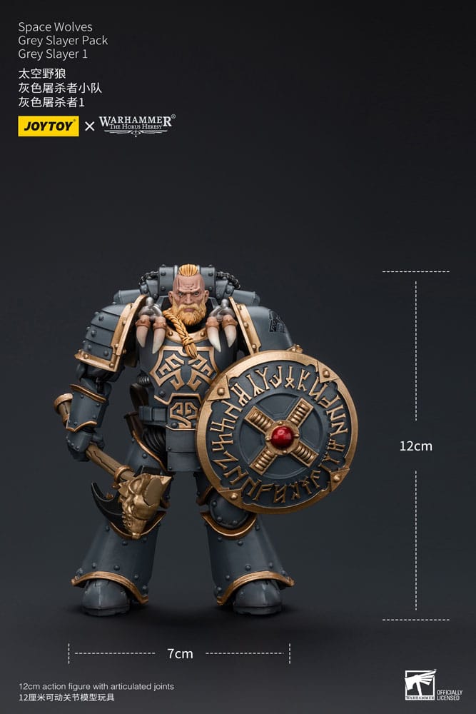 Warhammer The Horus Heresy Space Wolves Grey Slayer Pack Grey Slayer 1 12 cm 1/18 Action Figure
