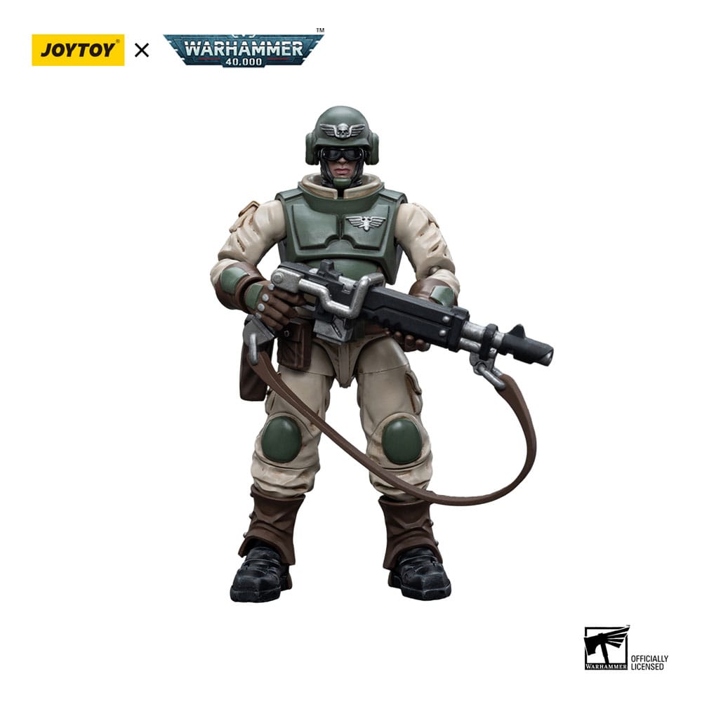 Warhammer 40K Astra Militarum Ordnance Team with Bombast Field Gun Artillery 12cm 1/18 Scale Figures