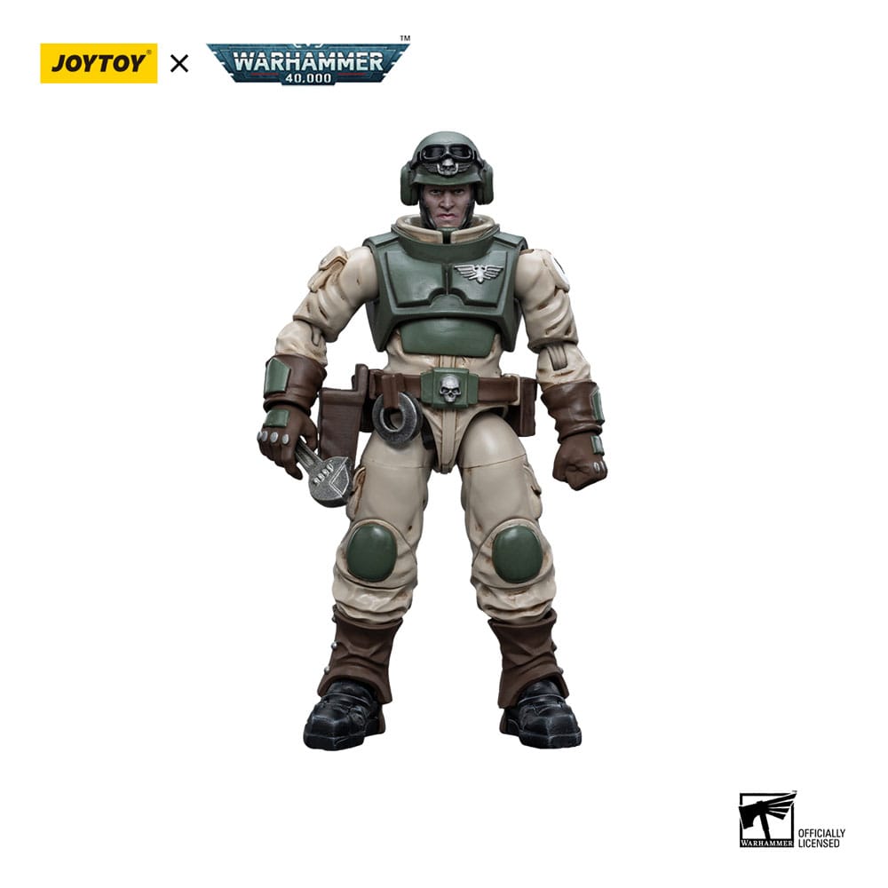 Warhammer 40K Astra Militarum Ordnance Team with Bombast Field Gun Artillery 12cm 1/18 Scale Figures