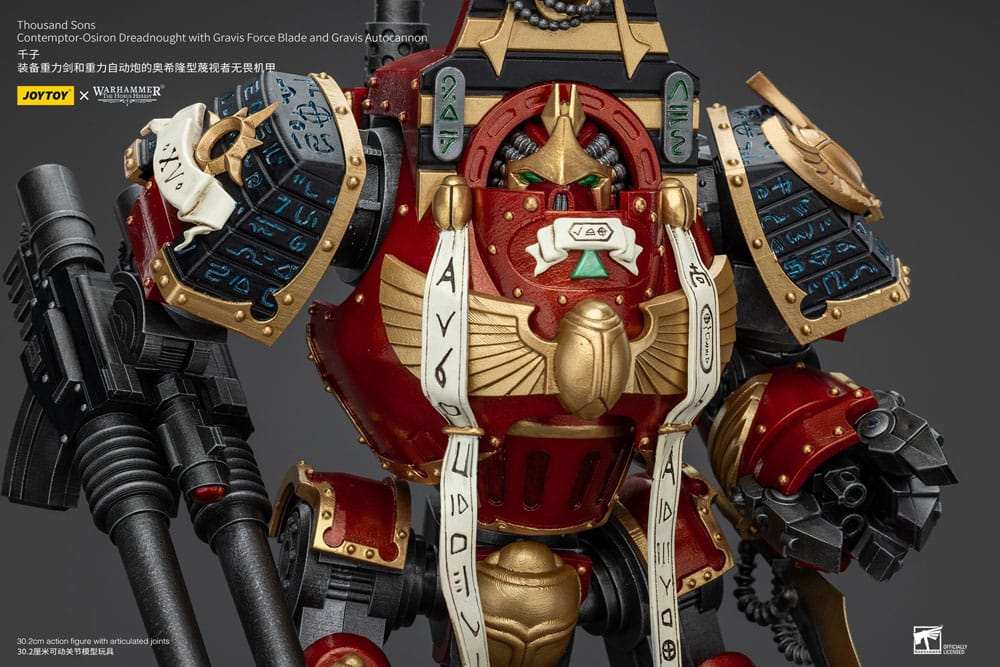Warhammer The Horus Heresy Thousand Sons Contemptor-Osiron Dreadnought with Gravis Force Blade And Gravis Autocannon 30 cm 1/18 Action Figure