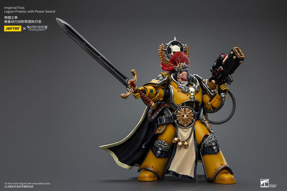 Warhammer The Horus Heresy Imperial Fists Legion Praetor with Power Sword 12 cm 1/18 Action Figure