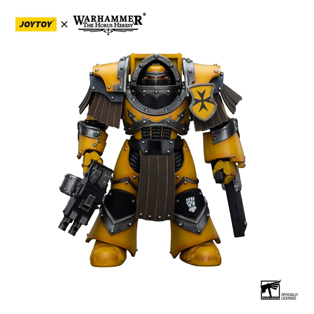 Warhammer The Horus Heresy Imperial Fists Legion Cataphractii Terminator Squad Legion Cataphractii with Chainfist 12cm 1/18 Scale Action Figure