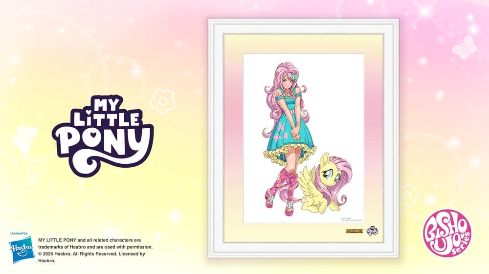 My Little Pony Chara Fine Graph Art Print Bishoujo Fluttershy 43 cm